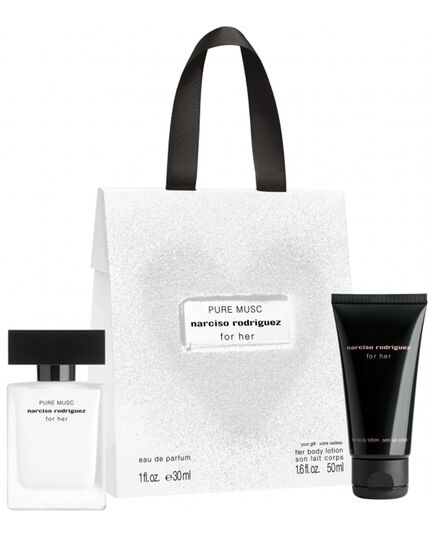 NARCISO RODRIGUEZ PURE MUSC DÁRKOVÁ SADA EDP 30 ML A TĚLOVÉ MLÉKO 50 ML
