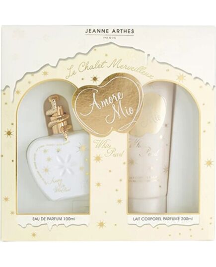 JEANNE ARTHES AMORE MIO WHITE PEARL DÁRKOVÁ SADA EDP 100 ML A TĚLOVÉ MLÉKO 200 ML 100ML