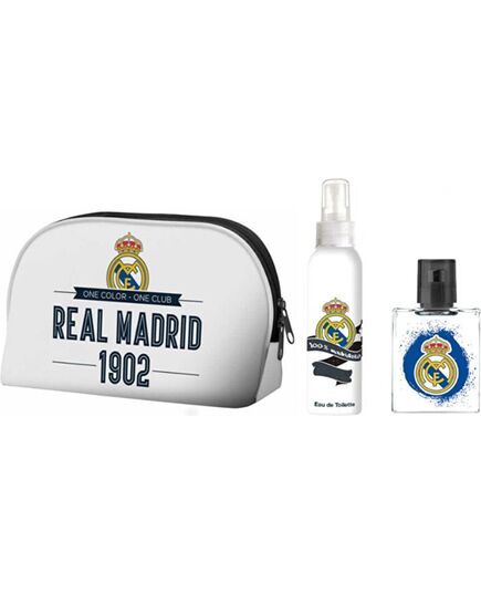REAL MADRID DÁRKOVÁ SADA EDT 50 ML, TĚLOVÝ SPREJ 100 ML A KOSMETICKÁ TAŠKA