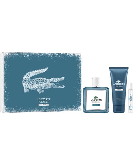 LACOSTE ORIGINAL AQUA DÁRKOVÁ SADA EDP 100 ML, MINIATURKA EDP 7,5 ML A SPRCHOVÝ GEL 100 ML 100ML