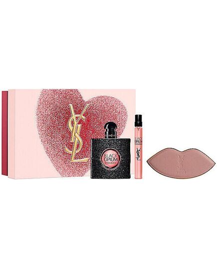 YVES SAINT LAURENT BLACK OPIUM DÁRKOVÁ SADA EDP 50 ML, MINIATURKA EDP 10 ML A ZRCÁTKO 50ML