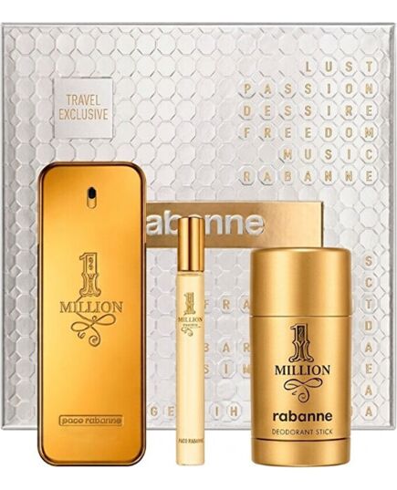 PACO RABANNE 1 MILLION DÁRKOVÁ SADA EDT 100 ML, DEOSTICK 75 G A MINIATURKA EDT 10 ML 100ML