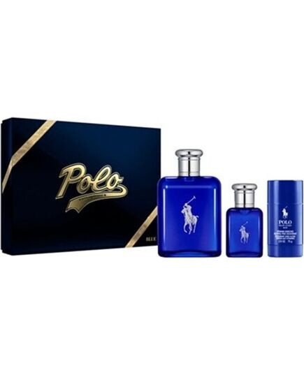 RALPH LAUREN POLO BLUE DÁRKOVÁ SADA EDT 125 ML, EDT 40 ML A DEOSTICK 75 G 125ML